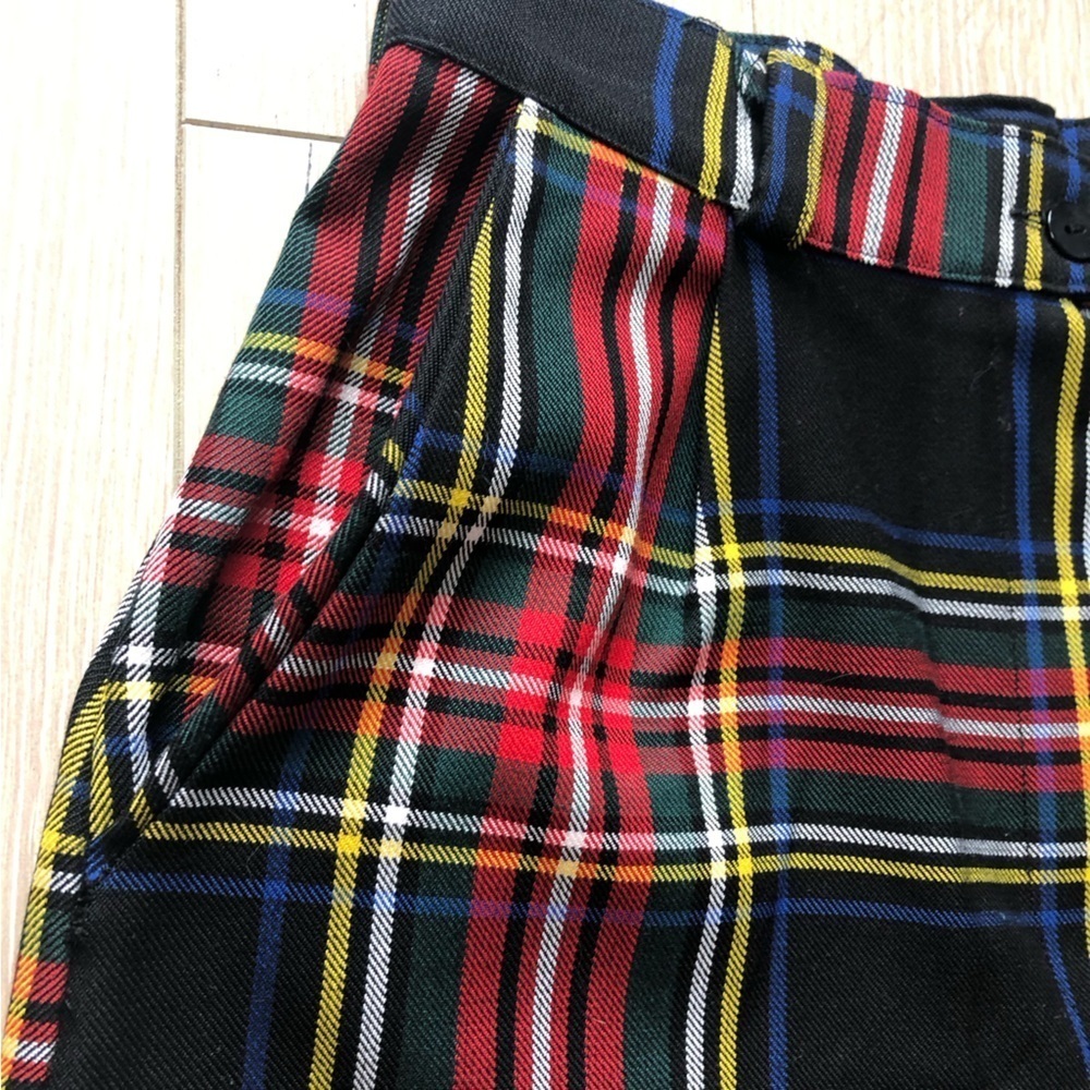 LTT Love Too True Tartan Tapered Trousers in Black Women’s Size S Made in the UK - Picture 9 of 11